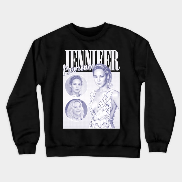 Jennifer Lawrence Crewneck Sweatshirt by Fewclipclop